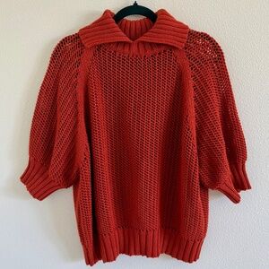 Misha & Puff Adult Net Ailey Sweater Sienna XS / S 100% Pima Cotton Short Sleeve